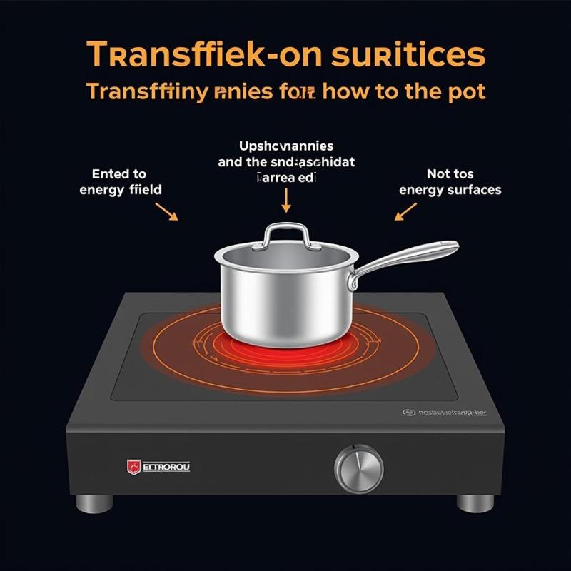 C&aacute;ch hoạt động của bếp từ cảm ứng từ, chỉ l&agrave;m n&oacute;ng đ&aacute;y nồi, kh&ocirc;ng tỏa nhiệt ra ngo&agrave;i